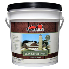 Brown - Premium One Coat 100% Acrylic Barn & Fence Paint - 1 Gallon ...